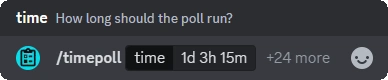 Timepoll time option