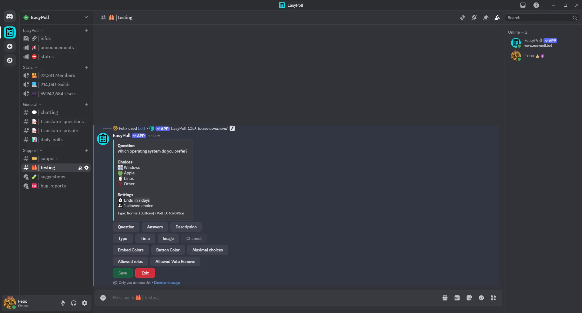 Bearbeite deine Umfragen auch nach der Veröffentlichung